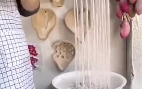Another Noodles Making Technique - Fun - VIDEOTIME.COM