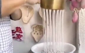 Another Noodles Making Technique - Fun - VIDEOTIME.COM