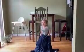 Little Girl Trying Out Magic - Kids - VIDEOTIME.COM