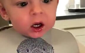 Kid Getting Frustrated To Blow Out A Candle - Kids - VIDEOTIME.COM