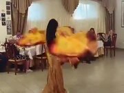 A Gorgeous Firey Dance Without Fire