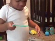 Children Hilariously Failing At Bubble Blowing