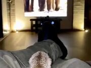 Meerkat Watching Animals On The Screen