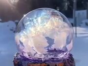 Bubble Beautifully Getting Frozen