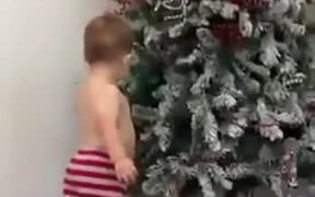 Kid Around A Christmas Tree - Kids - VIDEOTIME.COM
