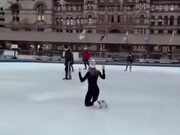 Extremely Skilful Ice Skating