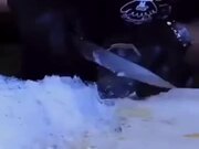 Carving An Ice Diamond