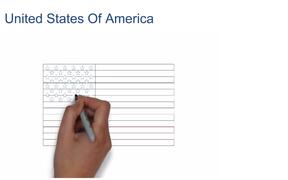 How To Draw USA Flag And Fill Color - Fun - VIDEOTIME.COM