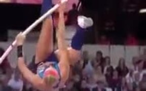 Unbelievable Pole Jump By A Lady - Sports - VIDEOTIME.COM