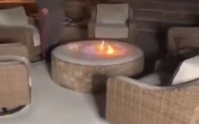  Lighting Fire On Snow - Fun - VIDEOTIME.COM