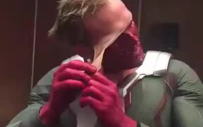 Vision Of Avengers Taking Off Makeup - Fun - VIDEOTIME.COM