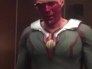 Vision Of Avengers Taking Off Makeup