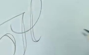 Coolest Pencil Calligraphy Technique Ever - Fun - VIDEOTIME.COM