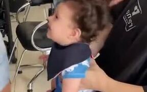 Ridiculously Cute Baby Gets First Haircut - Kids - VIDEOTIME.COM
