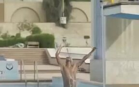 Massive 2.30 Meter Monofin Jump - Sports - VIDEOTIME.COM