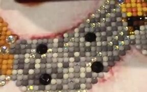 Beautiful Picture Made Of Sequins - Fun - VIDEOTIME.COM