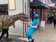 Pranking People With A Tyrannosaurus Rex Costume