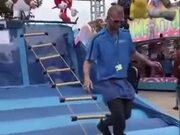 Park Worker Absolutely Owns The Rope Ladder