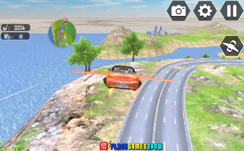 Flying Car Extreme Simulator Walkthrough - Games - Y8.com