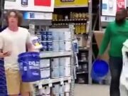 Guy Does The Bucket On The Head Prank