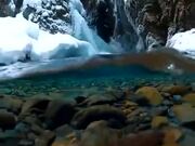 Beautiful Shot Of Alaskan Glacial Melt Water