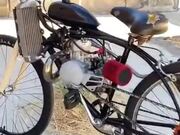 Bicycle With A Two-Stroke Engine