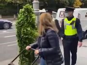 Police Woman Gets Spooked