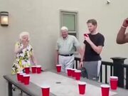 Grandpa Is The Real OG Of Throwing Balls In A Cup