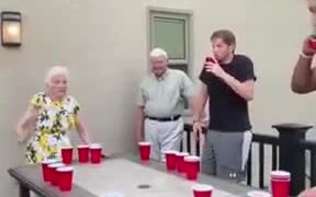 Grandpa Is The Real OG Of Throwing Balls In A Cup - Fun - Videotime.com
