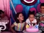 Two Toddler Girls Fight At A Birthday Party