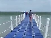 Cool Floating Path On The Sea