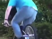 Old Grandpa Rips It On The BMX