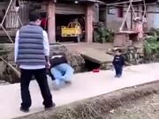 Three Adults Break Dancing Vs A Toddler