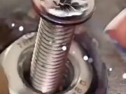 Very Satisfying Welding Of A Bolt