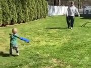 Young Toddler Scores A Perfect Baseball Shot
