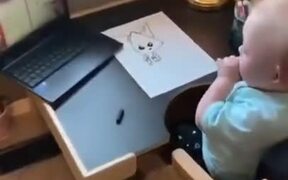 Toddler Starts The Work From Home Life Very Early
