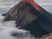 Beautiful View Of Fuego Volcano Erupting
