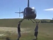 Not The Best Way To Ride A Helicopter