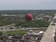 Possibly The World's Highest Basketball Shot