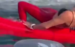 Woman Gets Scared Of Whale Breaching Suddenly - Animals - VIDEOTIME.COM