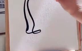 Drawing An Elephant With A Single Line Stroke - Fun - VIDEOTIME.COM