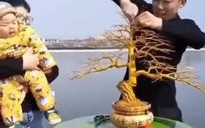 Exquisitely Pretty Bonsai Tree Made Of Wires