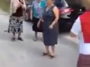 Old Grandmas Have Some Fun With A Skipping Rope