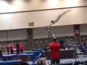 Gymnast Has A Rather Bad Accident