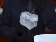 Bartender Makes The Perfect Ice Ball