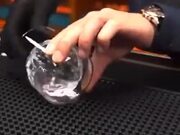 Bartender Makes The Perfect Ice Ball