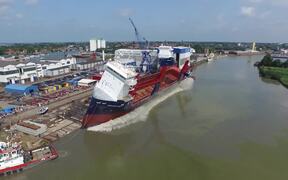 Ship Launching - Tech - VIDEOTIME.COM
