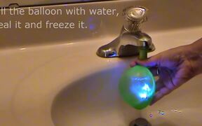 How To Make An Amazing Glowing Ice Bulb - Tech - VIDEOTIME.COM