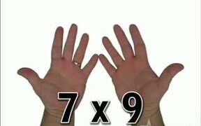 Math Trick For Your Fingers - Easy Multiplication - Fun - VIDEOTIME.COM