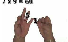Math Trick For Your Fingers - Easy Multiplication - Fun - VIDEOTIME.COM